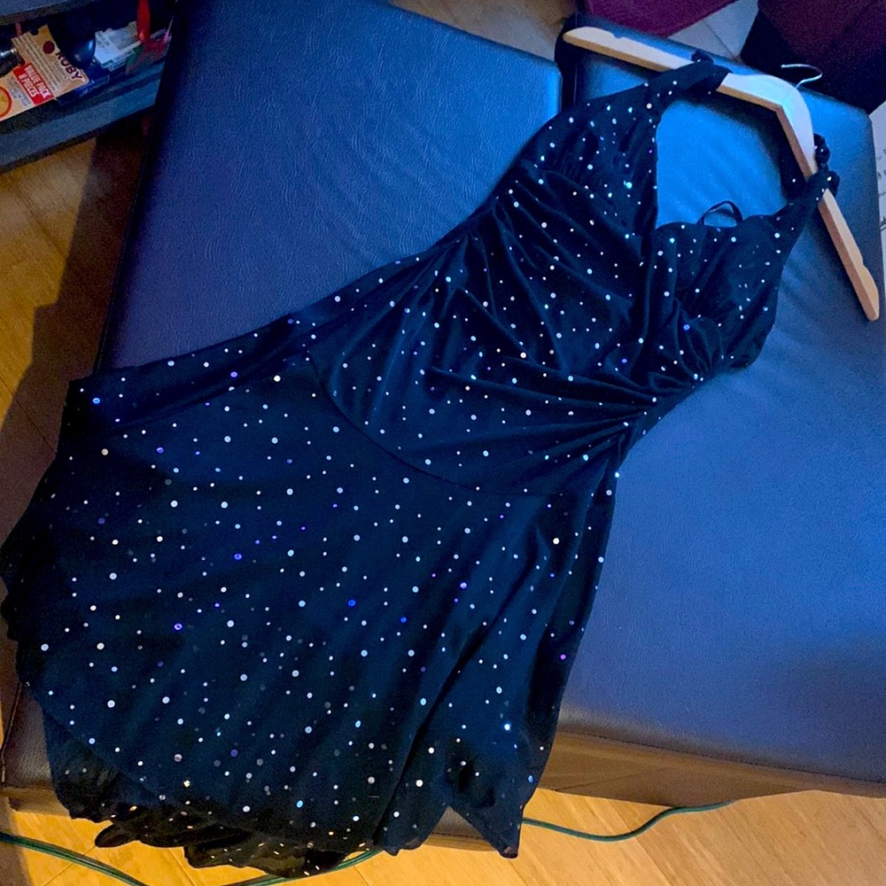 Halter sparkle dress